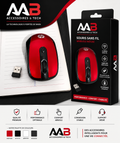 Souris sans fil HP rouge et noire